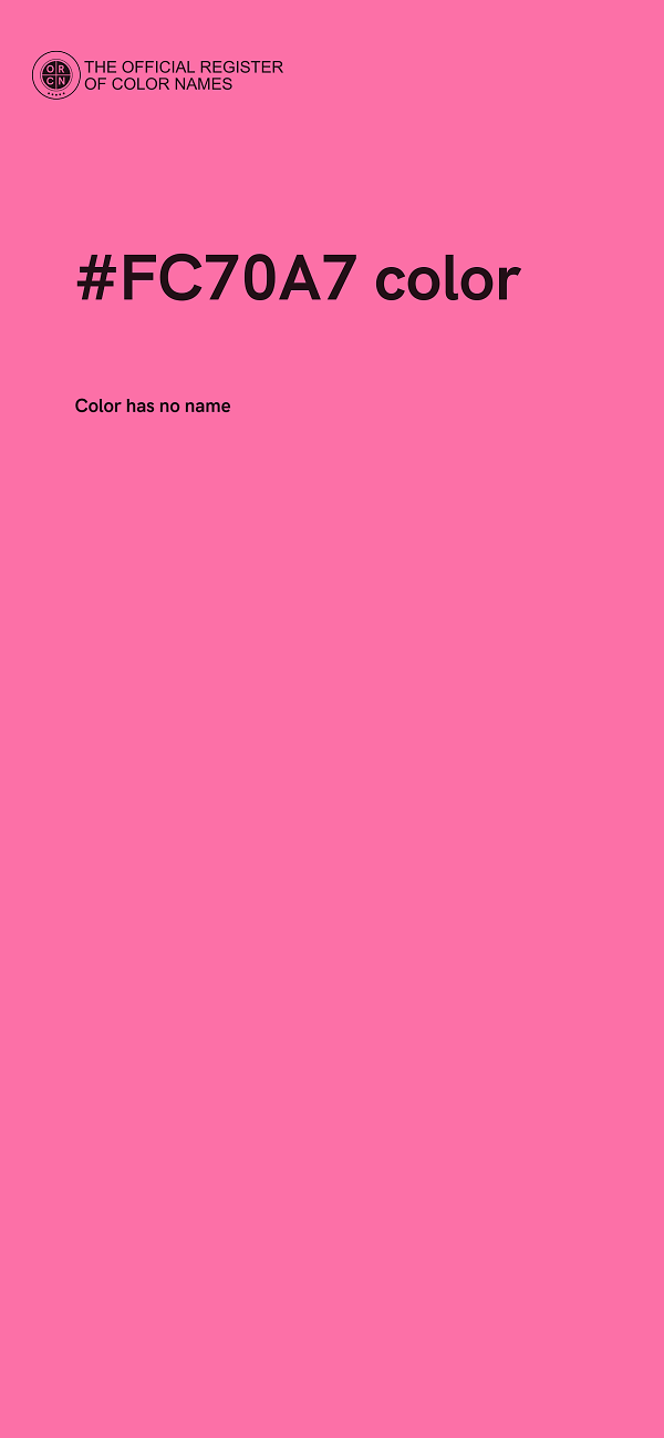 #FC70A7 color image