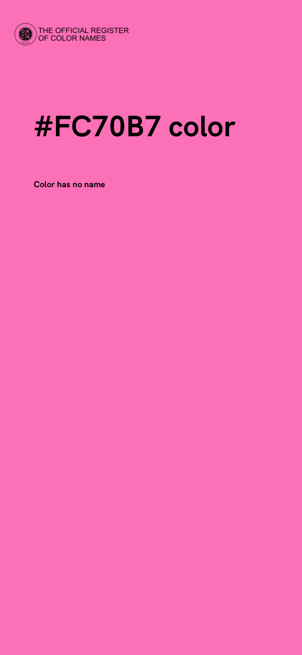 #FC70B7 color image