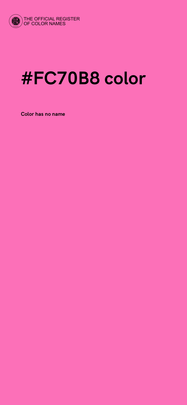 #FC70B8 color image