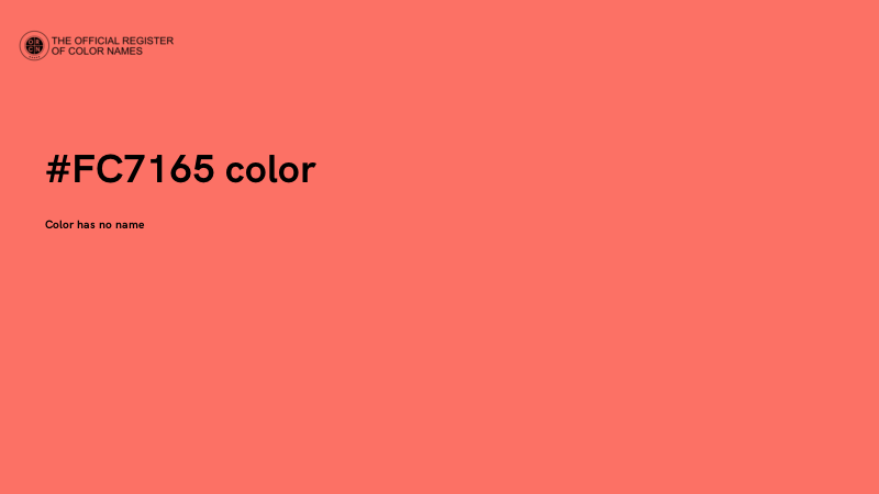 #FC7165 color image
