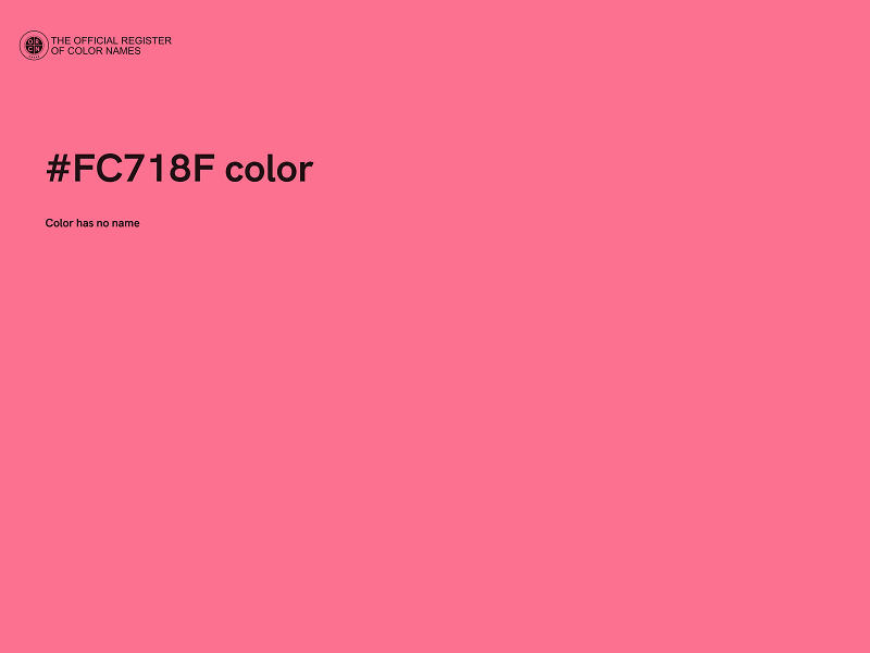 #FC718F color image