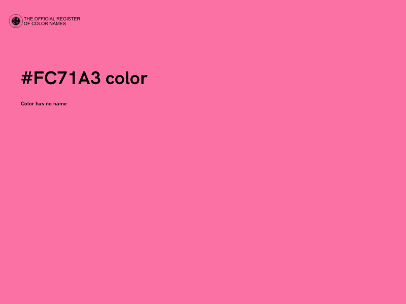 #FC71A3 color image