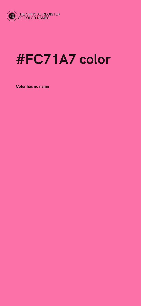#FC71A7 color image