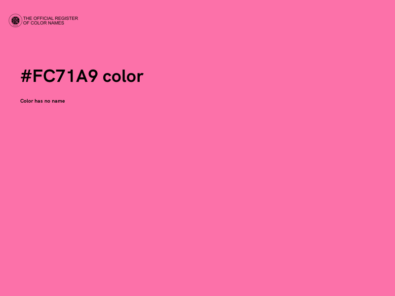 #FC71A9 color image