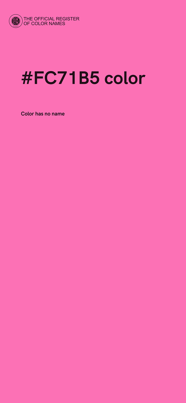 #FC71B5 color image