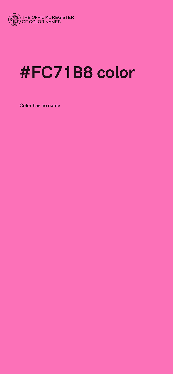 #FC71B8 color image