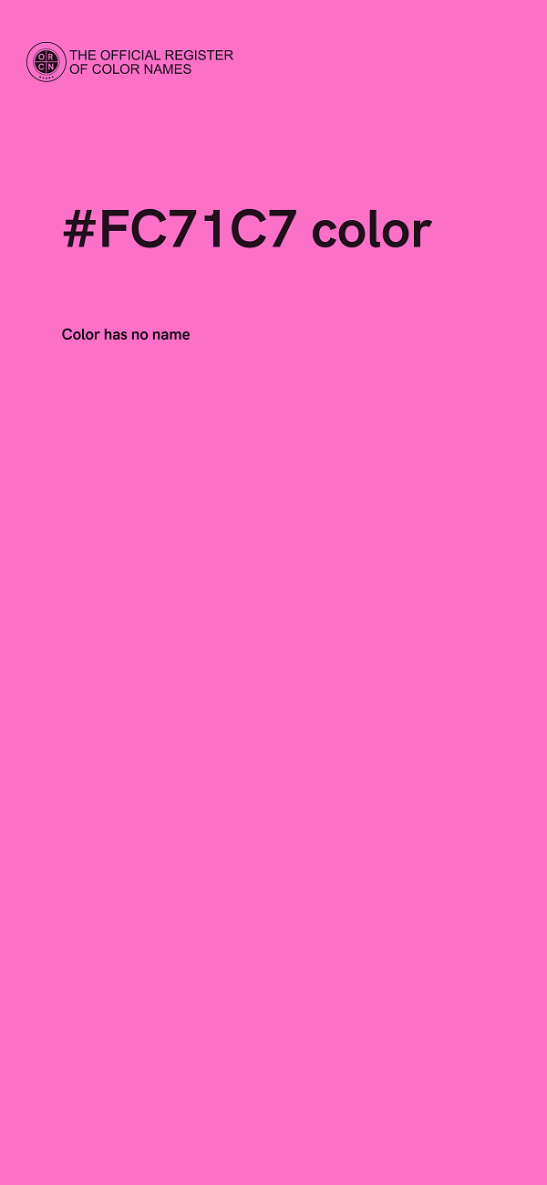 #FC71C7 color image