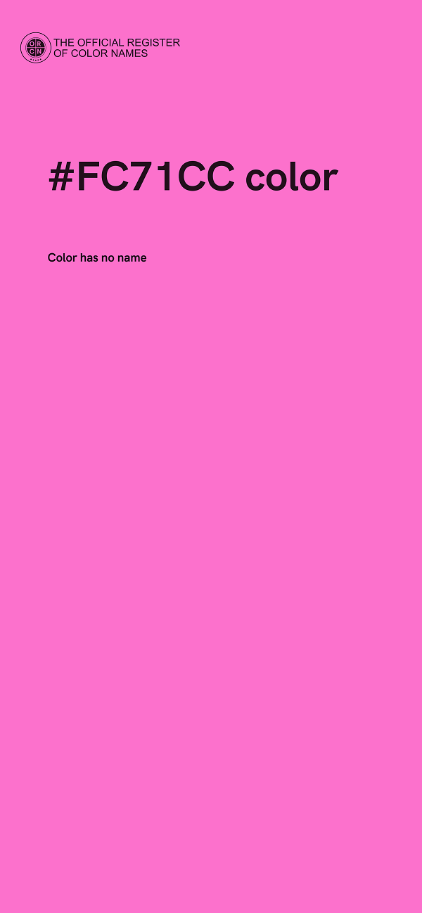 #FC71CC color image