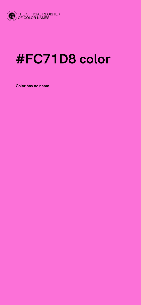 #FC71D8 color image