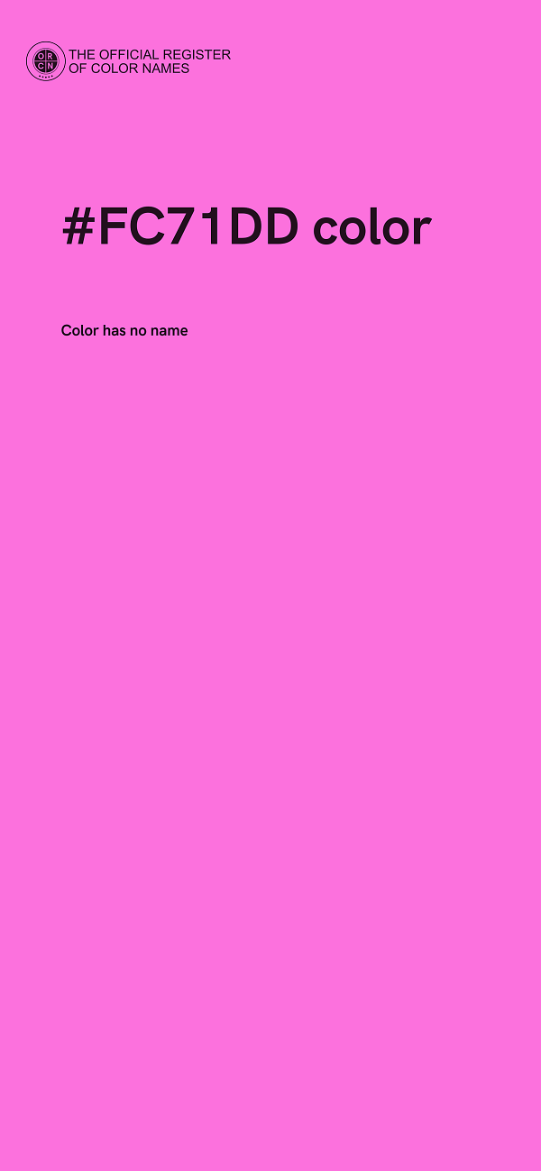 #FC71DD color image
