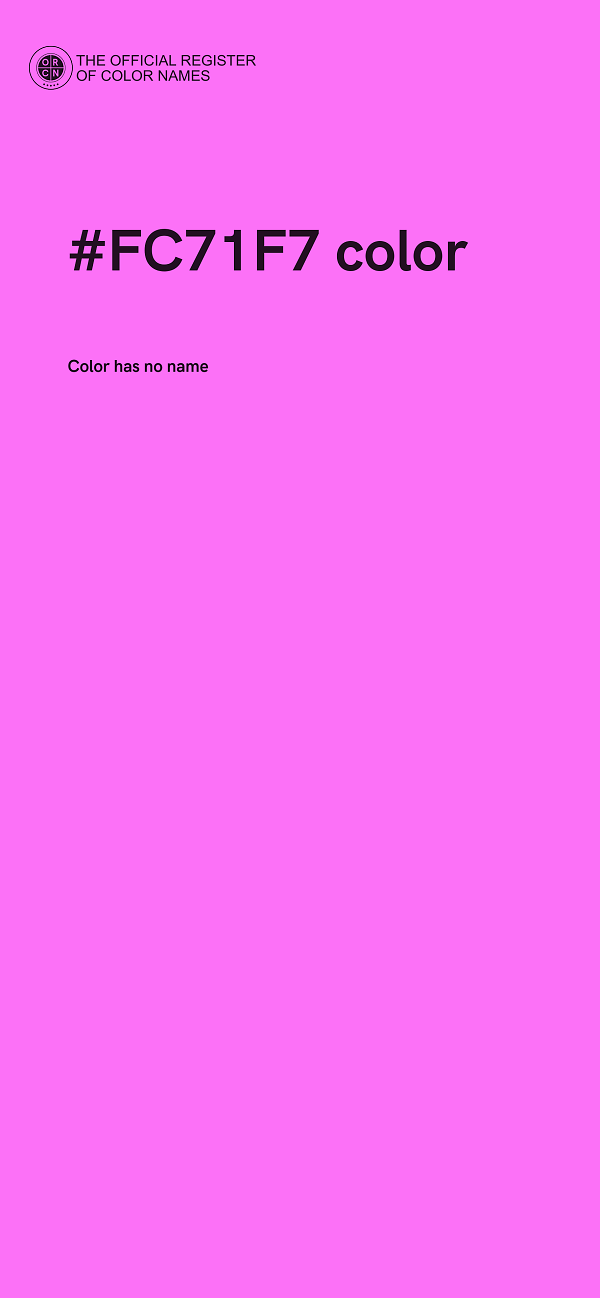 #FC71F7 color image