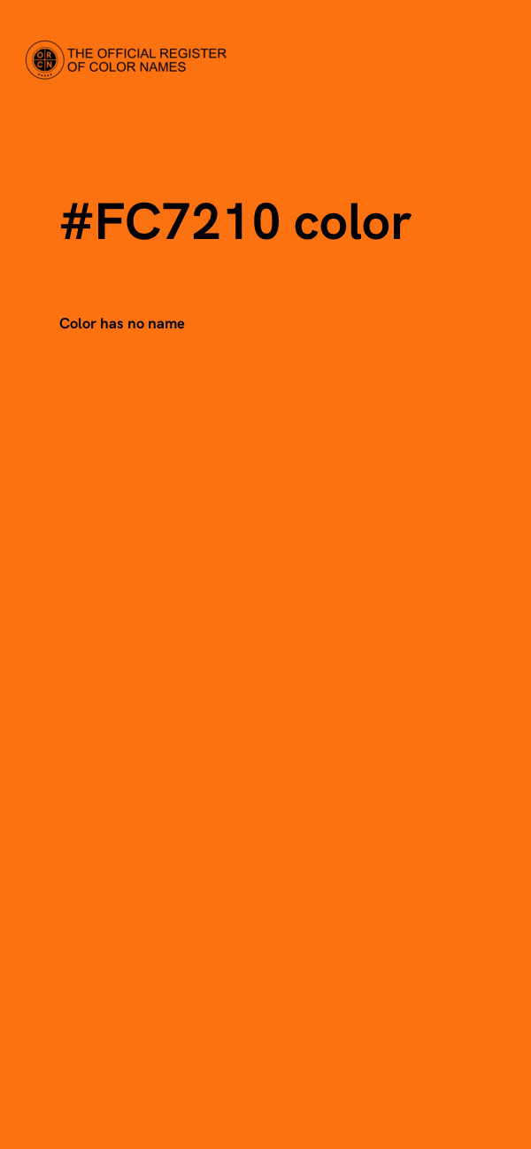 #FC7210 color image