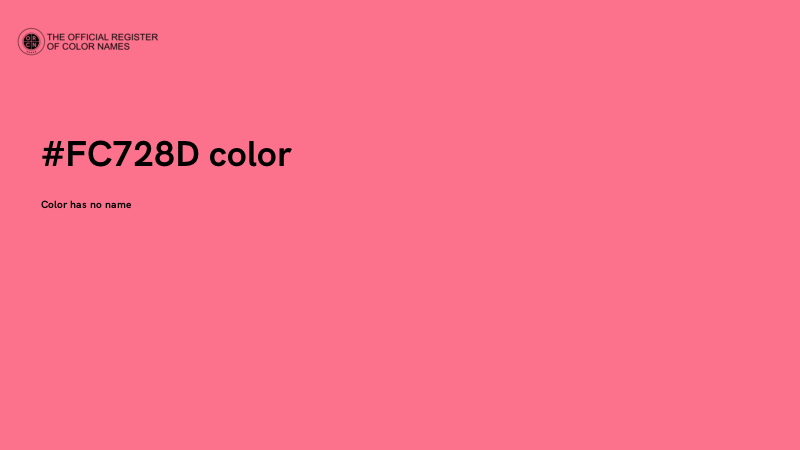 #FC728D color image