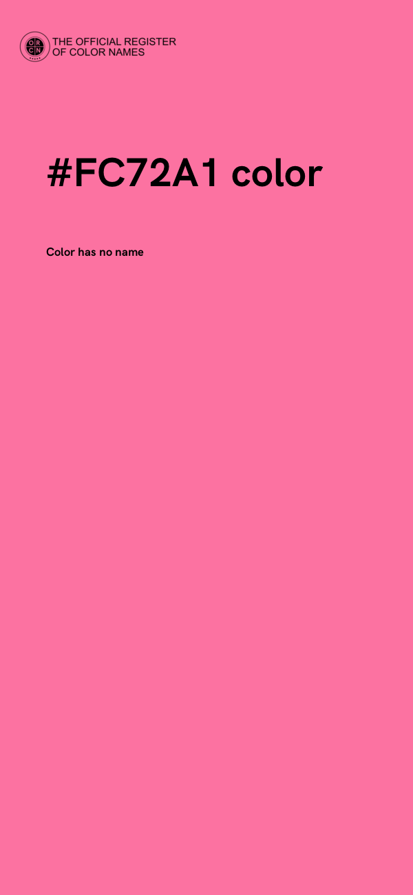 #FC72A1 color image