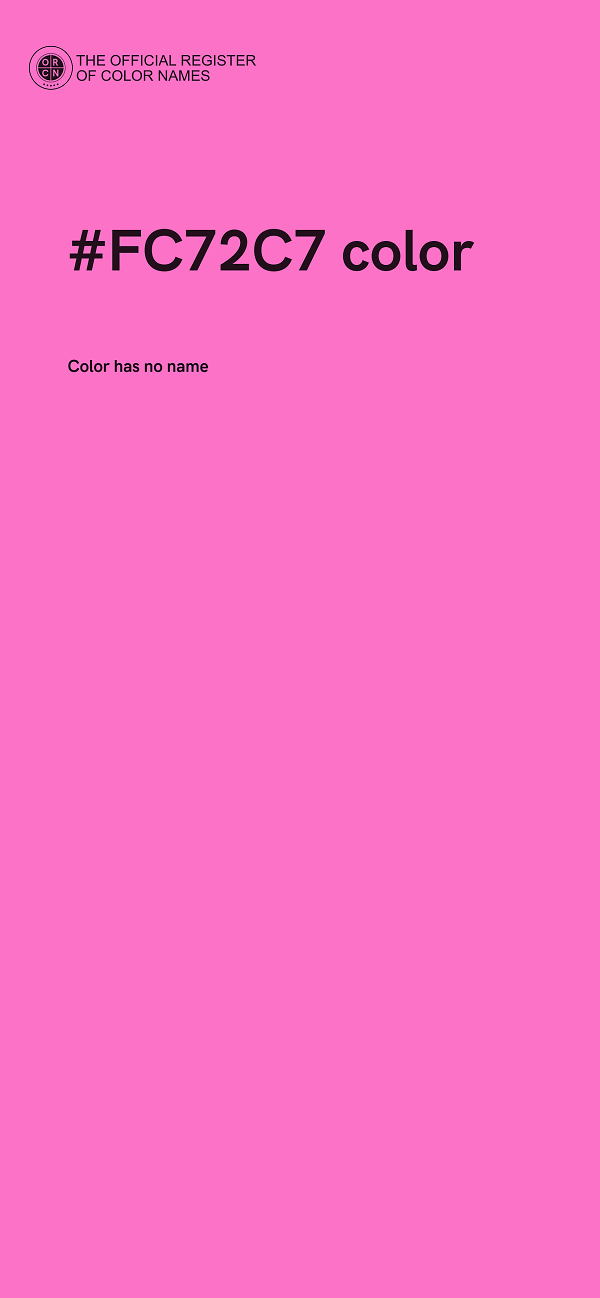 #FC72C7 color image