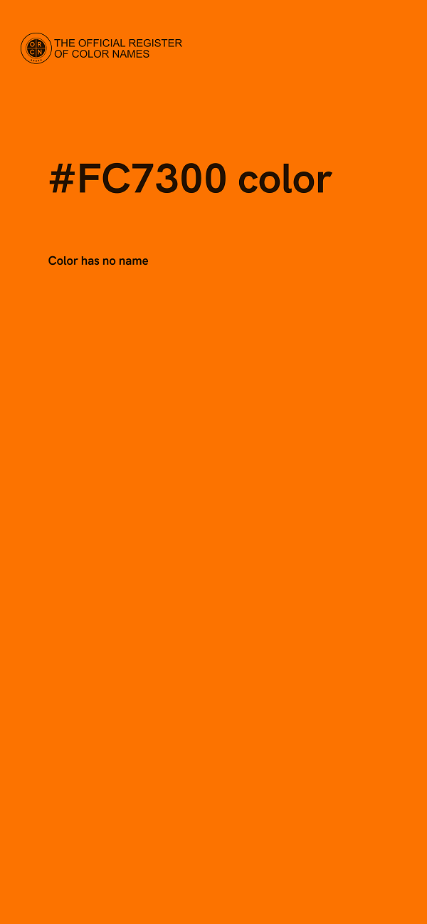 #FC7300 color image