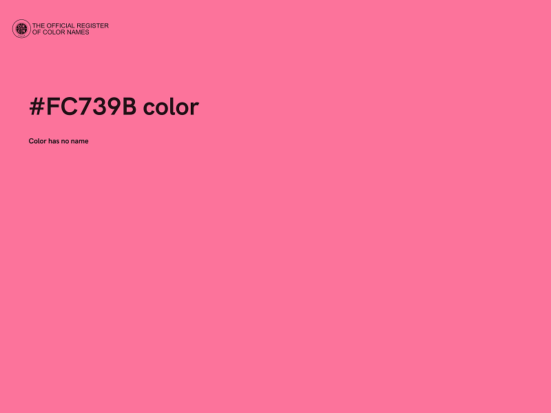 #FC739B color image