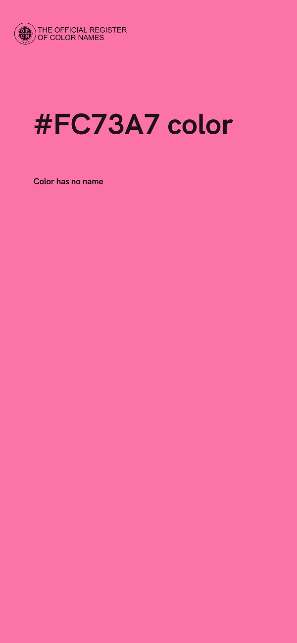 #FC73A7 color image
