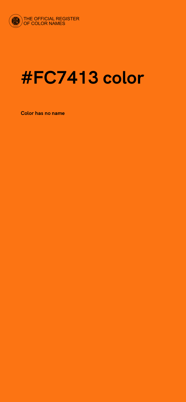 #FC7413 color image