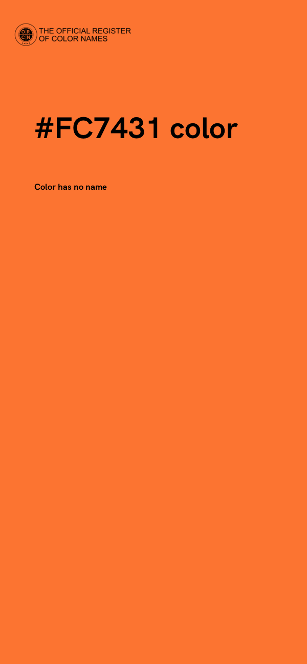 #FC7431 color image
