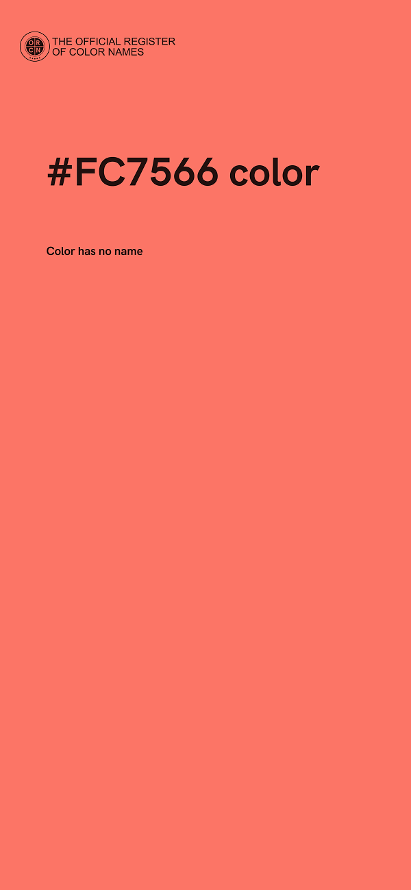 #FC7566 color image