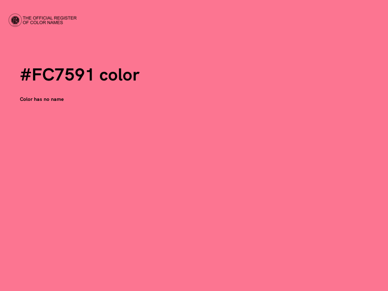 #FC7591 color image