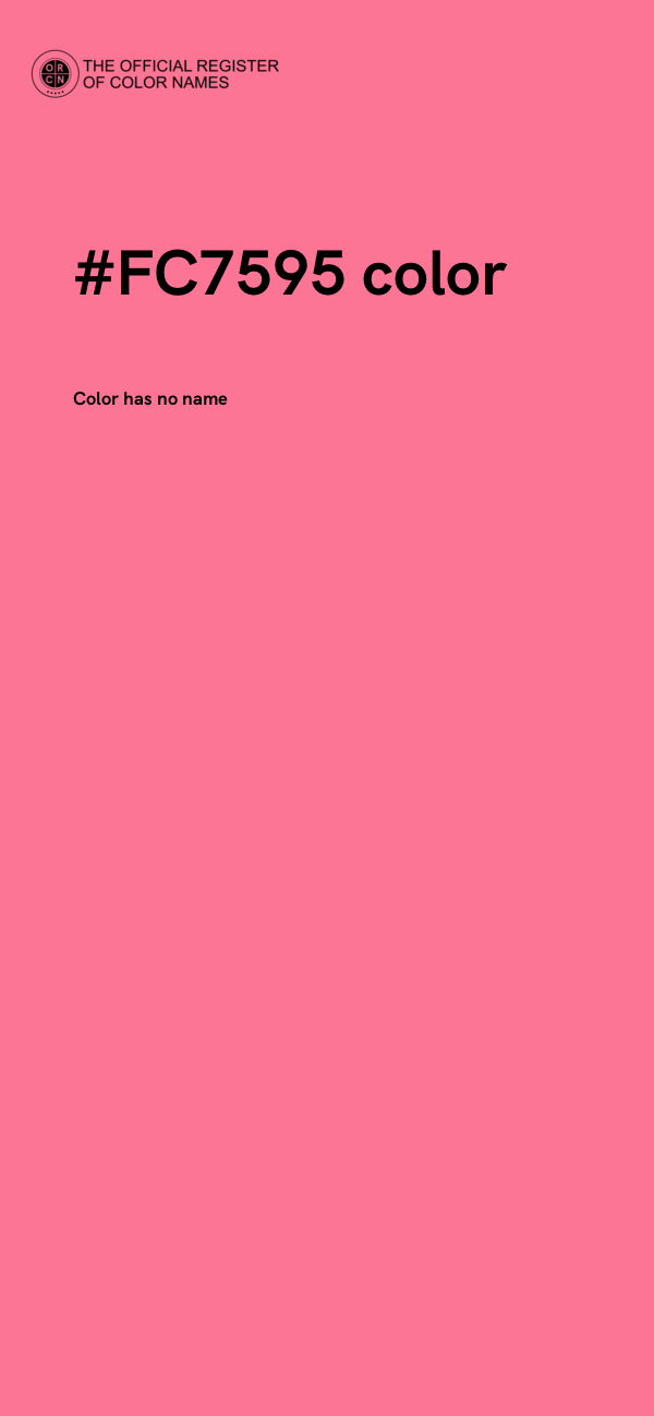 #FC7595 color image