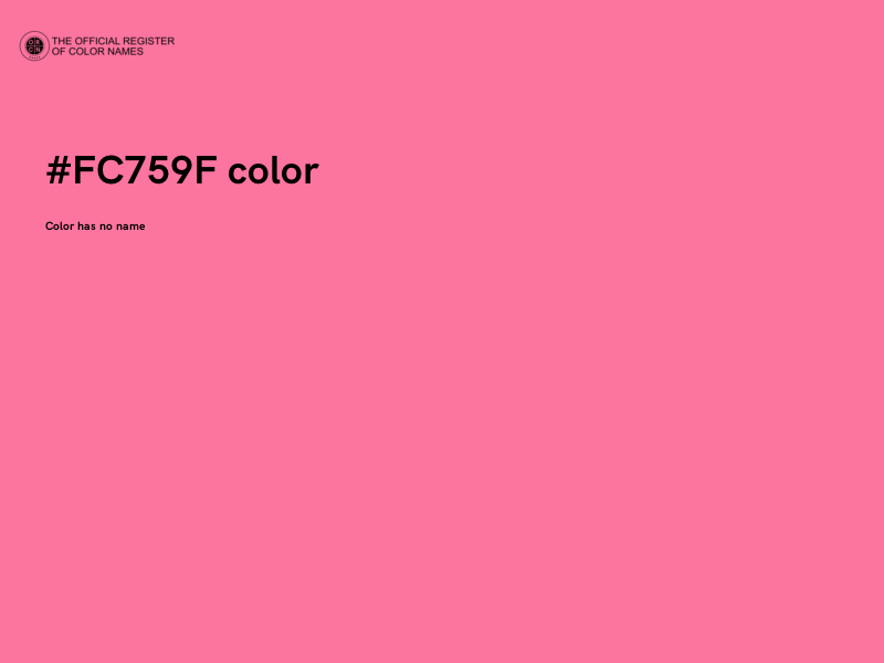 #FC759F color image