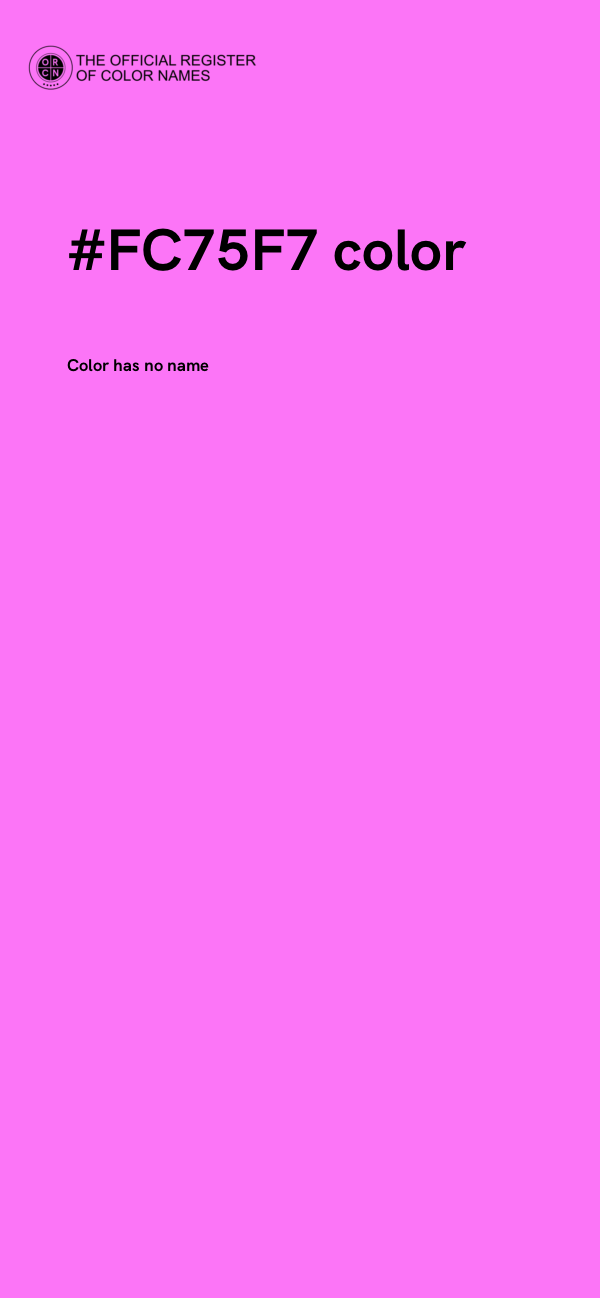 #FC75F7 color image