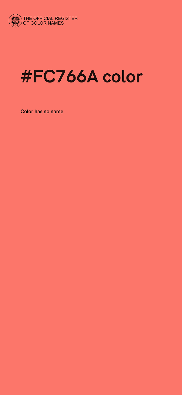 #FC766A color image