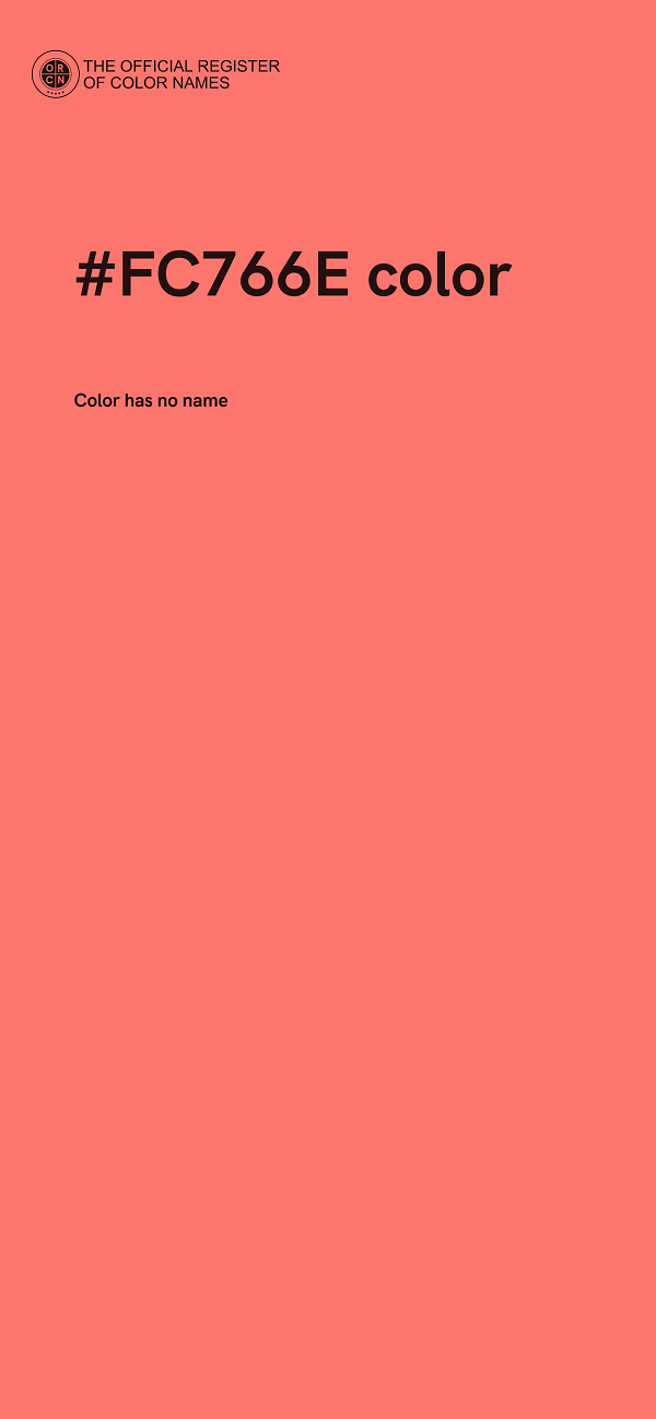 #FC766E color image