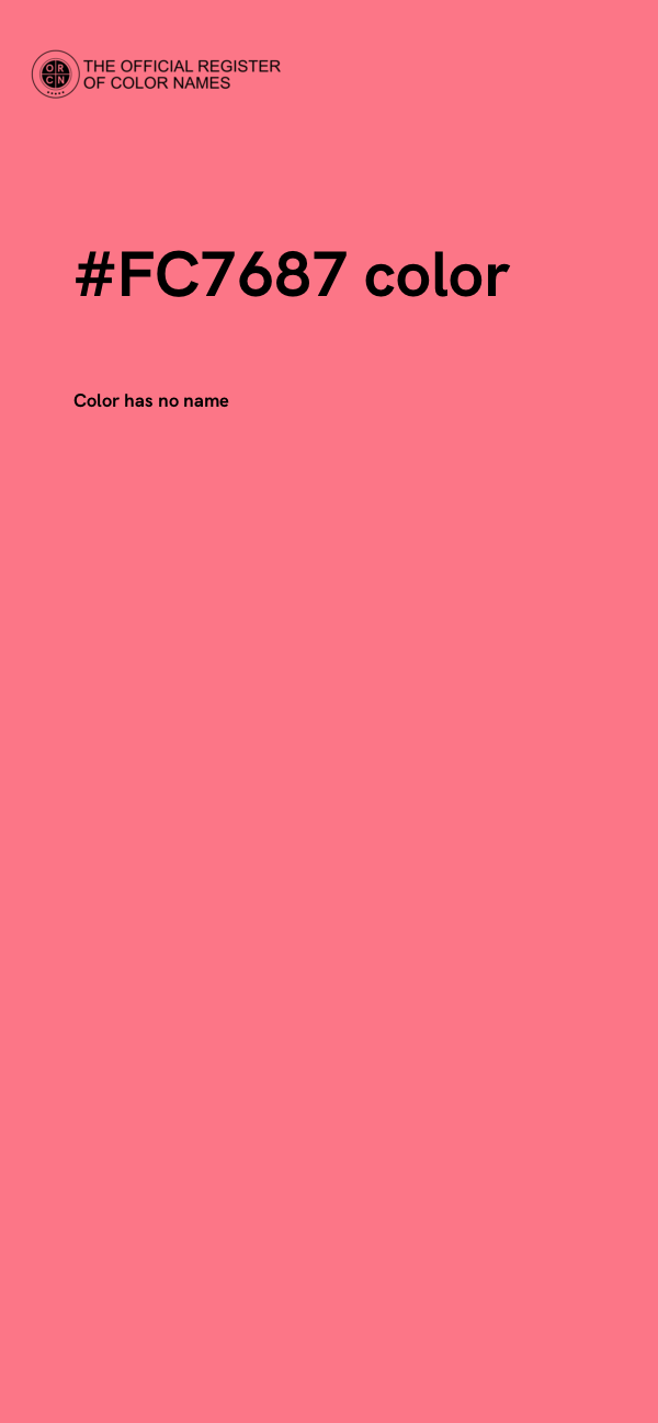 #FC7687 color image
