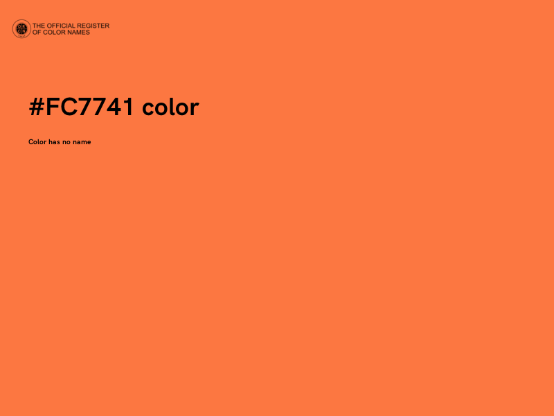 #FC7741 color image