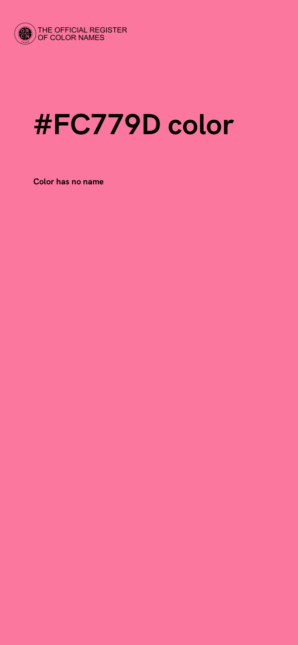 #FC779D color image