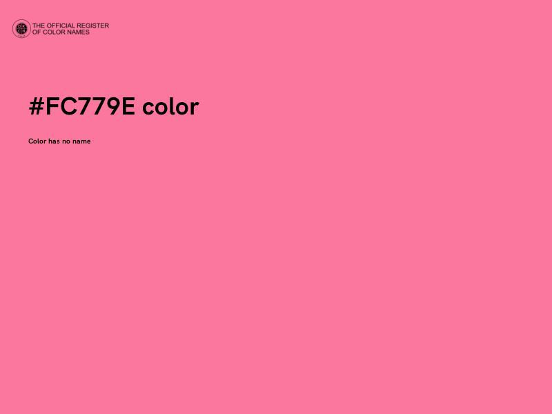 #FC779E color image