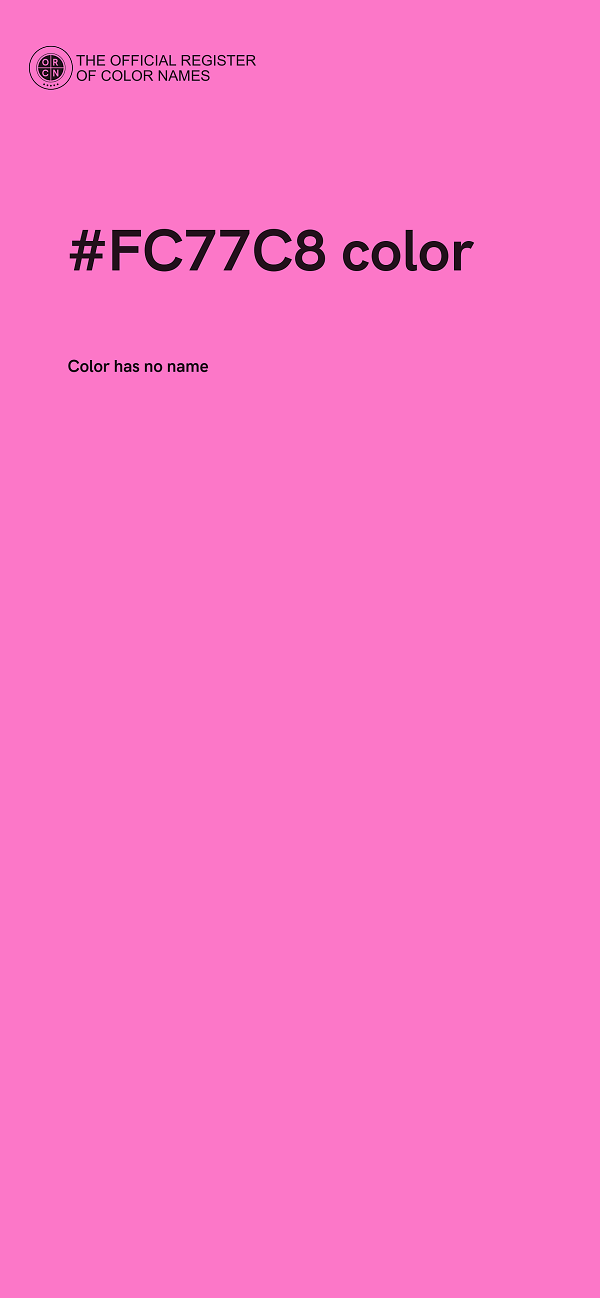 #FC77C8 color image