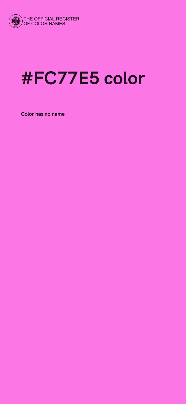 #FC77E5 color image