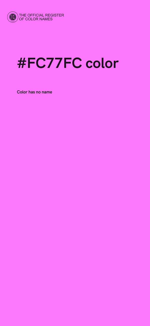 #FC77FC color image