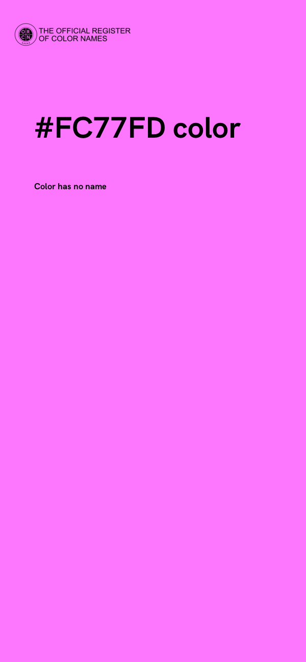 #FC77FD color image