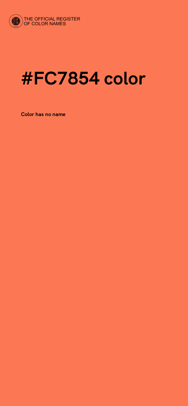 #FC7854 color image