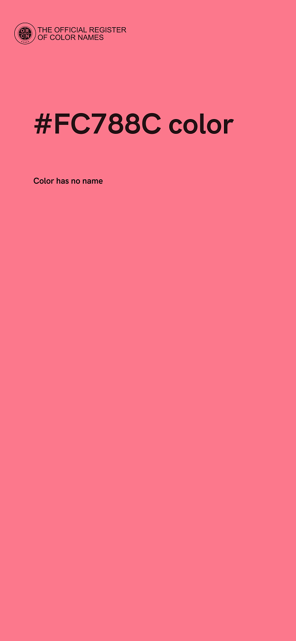 #FC788C color image