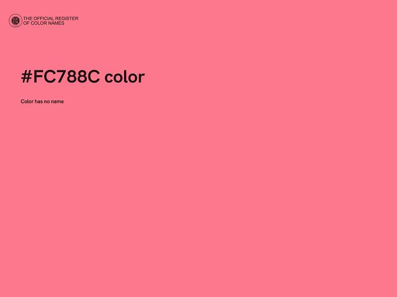 #FC788C color image
