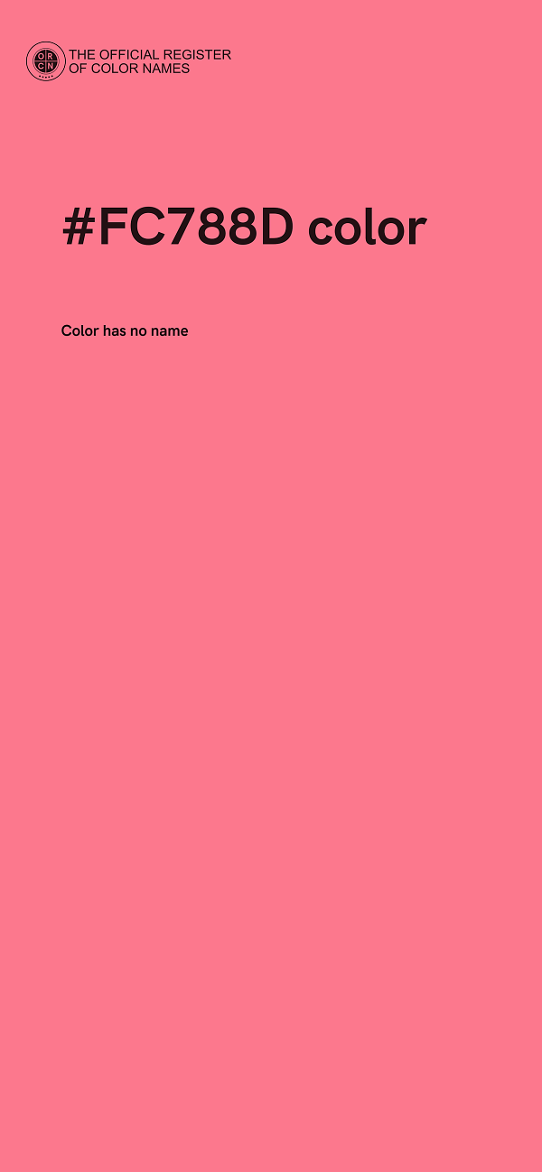 #FC788D color image