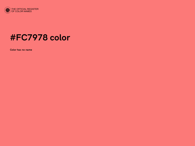 #FC7978 color image
