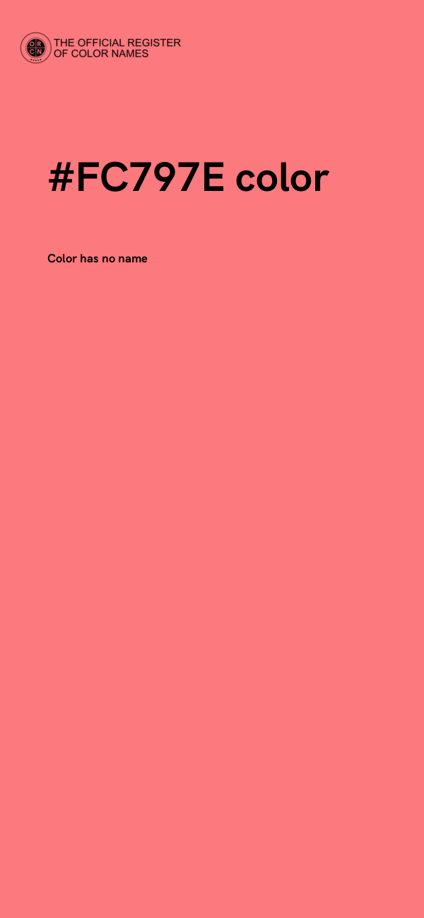 #FC797E color image