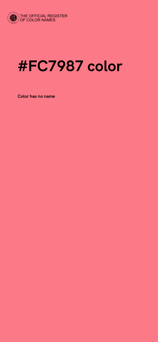 #FC7987 color image