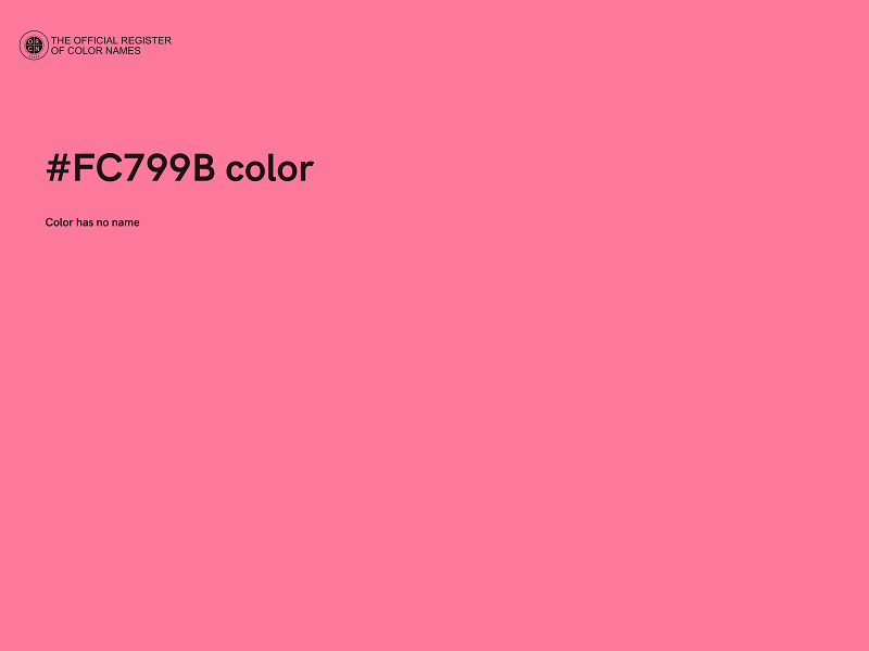 #FC799B color image