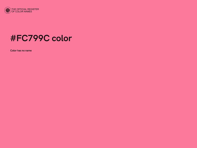 #FC799C color image