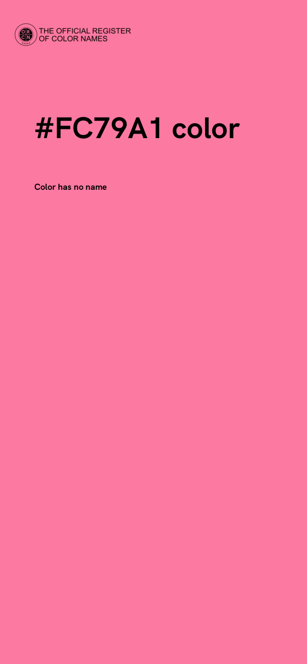 #FC79A1 color image