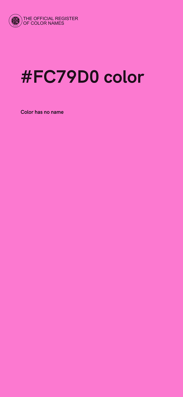 #FC79D0 color image